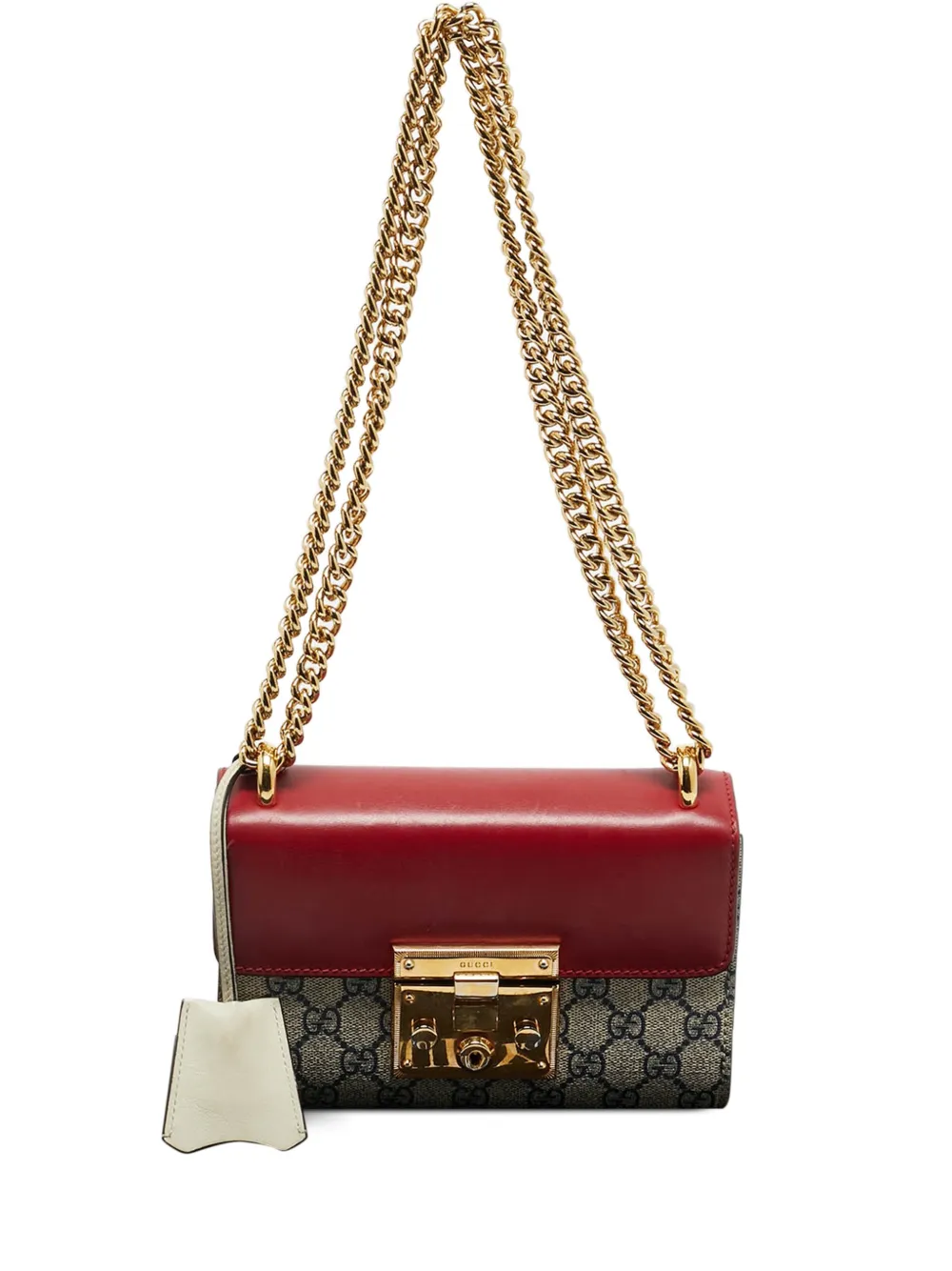 Gucci Pre-Owned small padlock supreme shoulder bag - Rosso