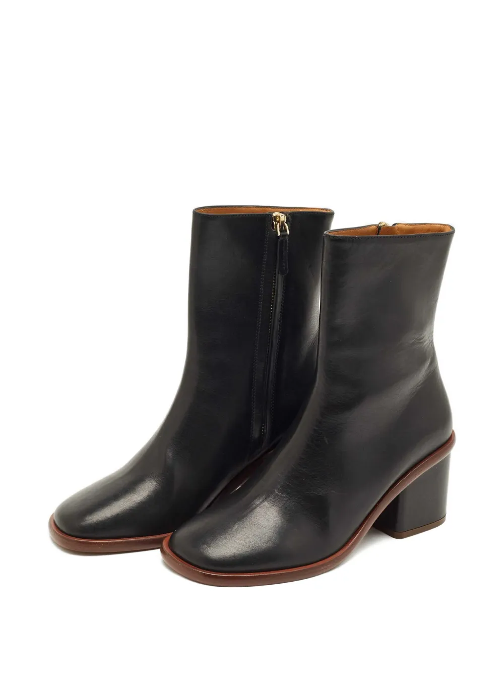 Chloé Pre-Owned Meganne leather boots - Zwart