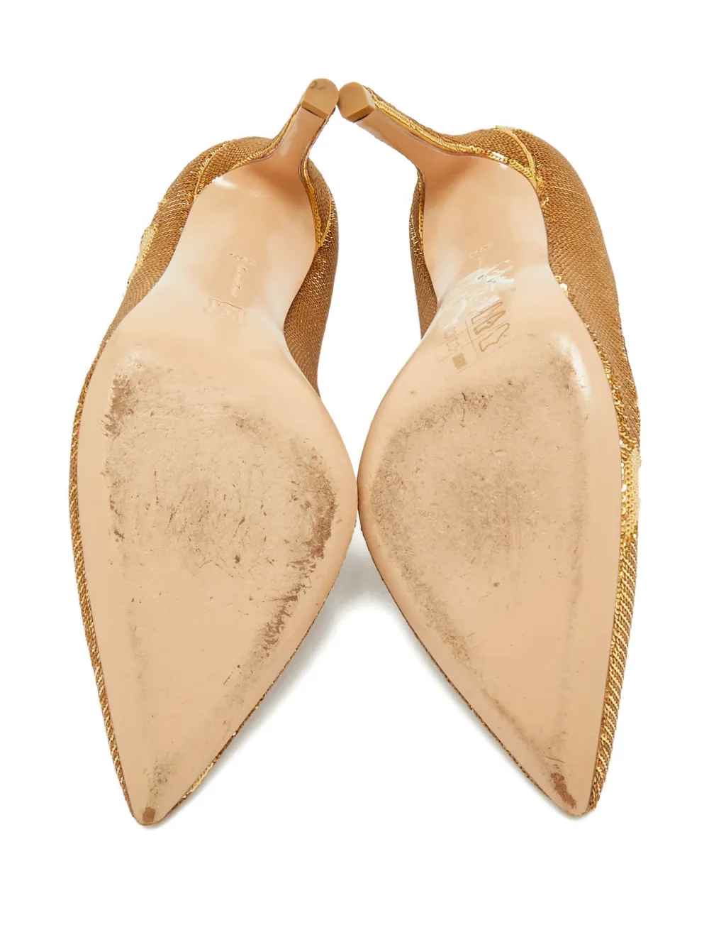 Gianvito Rossi sequins pointed-toe pumps - Goud