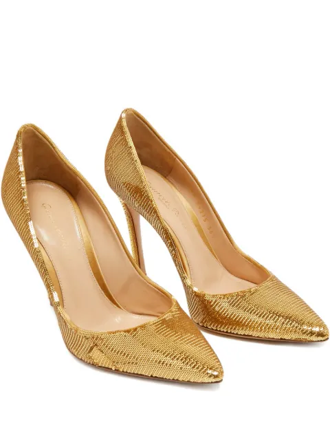 Gianvito Rossi sequins pointed-toe pumps