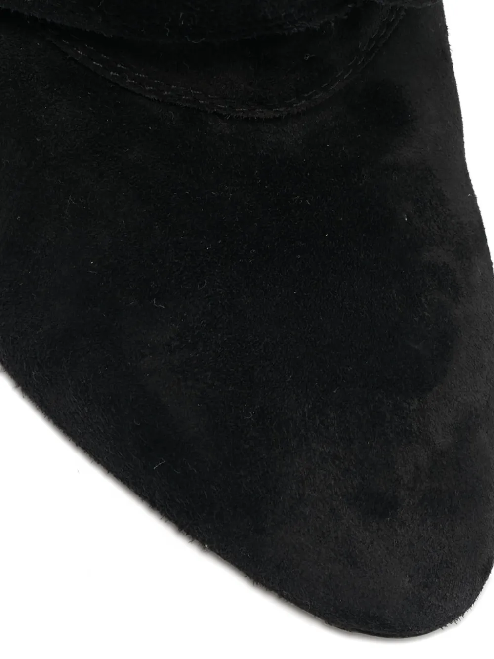 Saint Laurent Pre-Owned thigh-high suede boots - Zwart