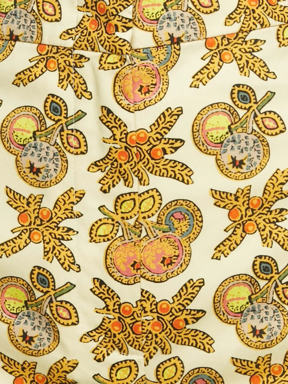 Etro Pre-Owned printed wide-leg trousers - Geel