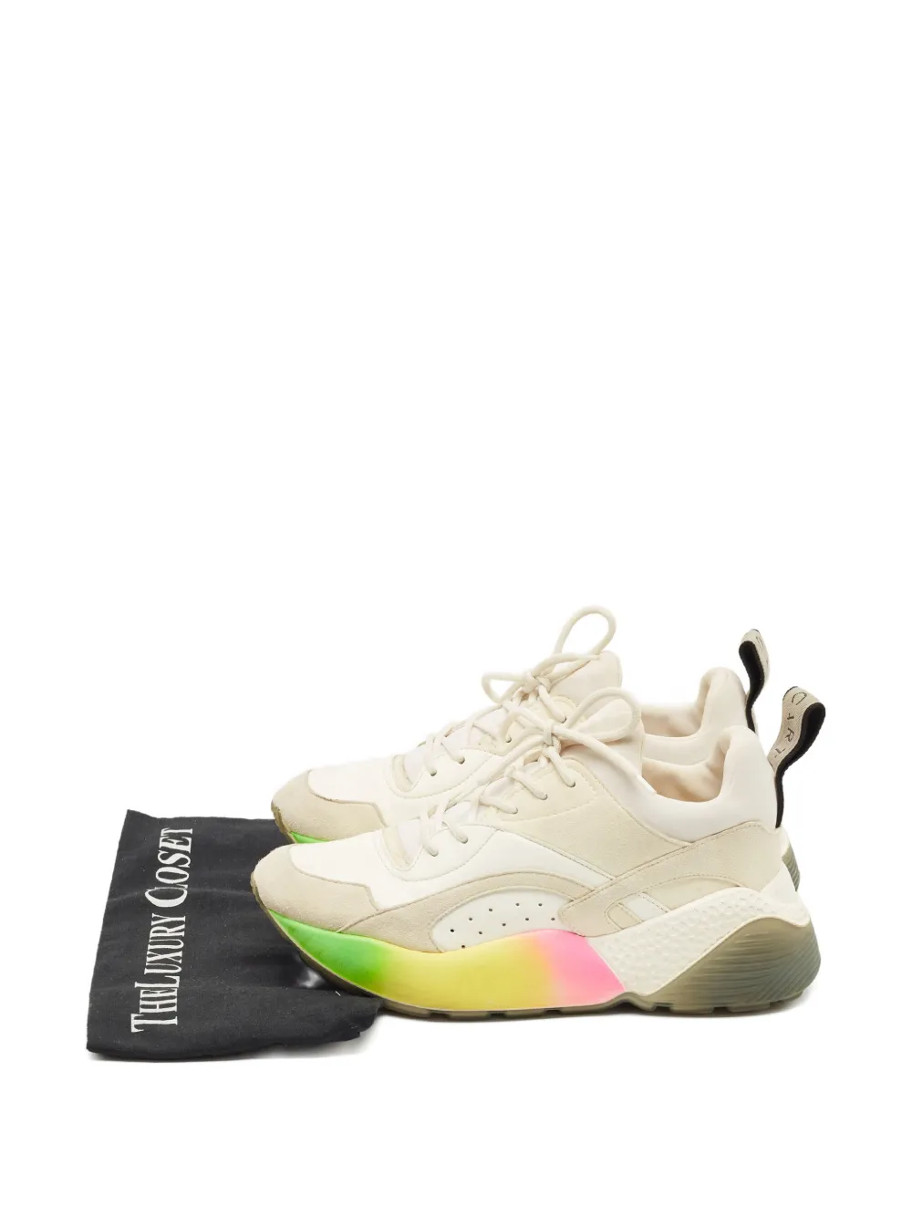 Stella McCartney Pre-Owned colourblock sneakers - Wit