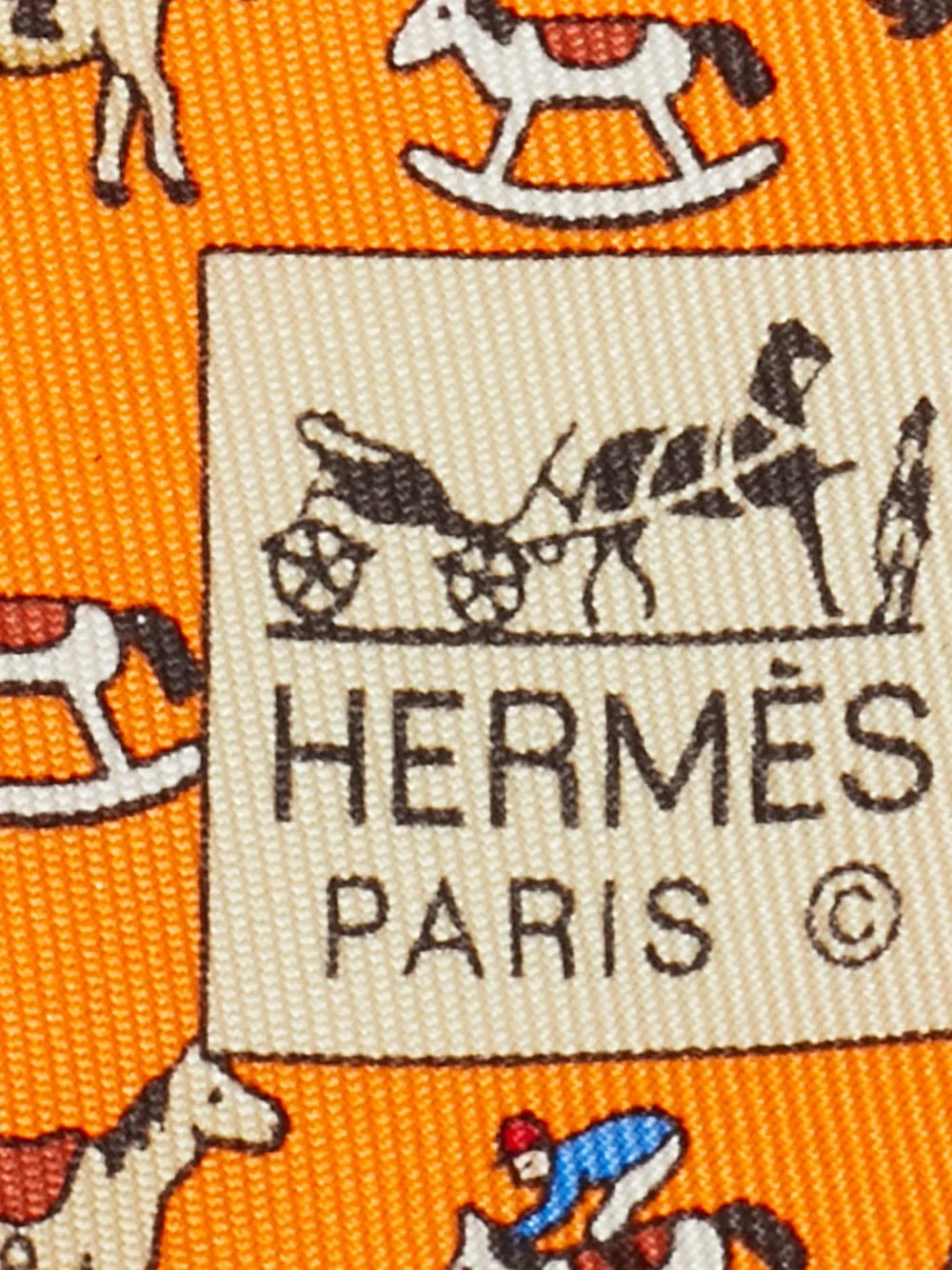 Hermès Pre-Owned cravate Rocking Horse en soie | Image 2