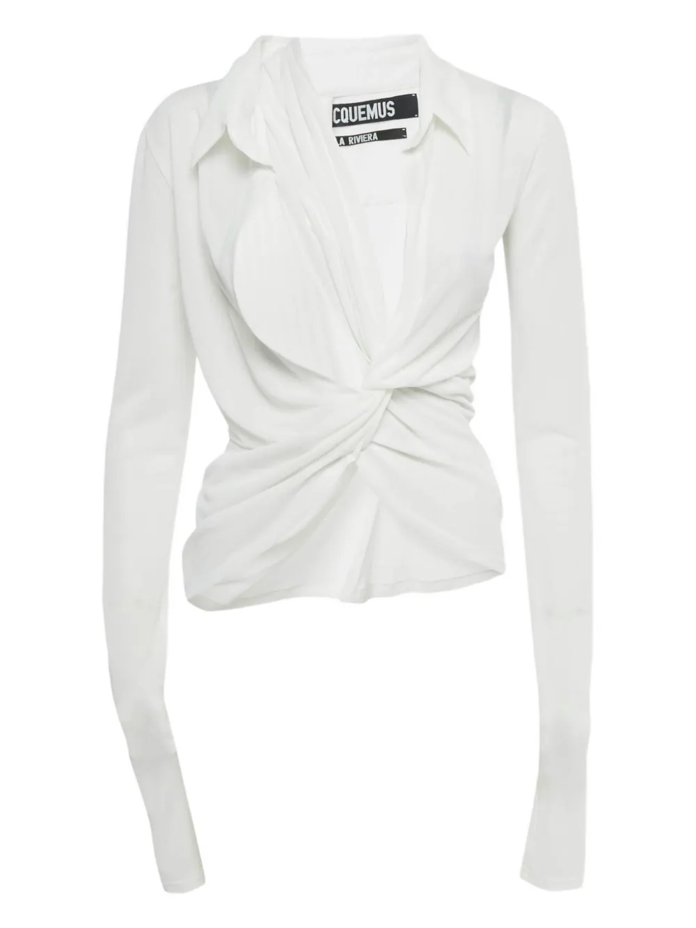 Jacquemus Pre-Owned La Riviera long-sleeve blouse - Bianco