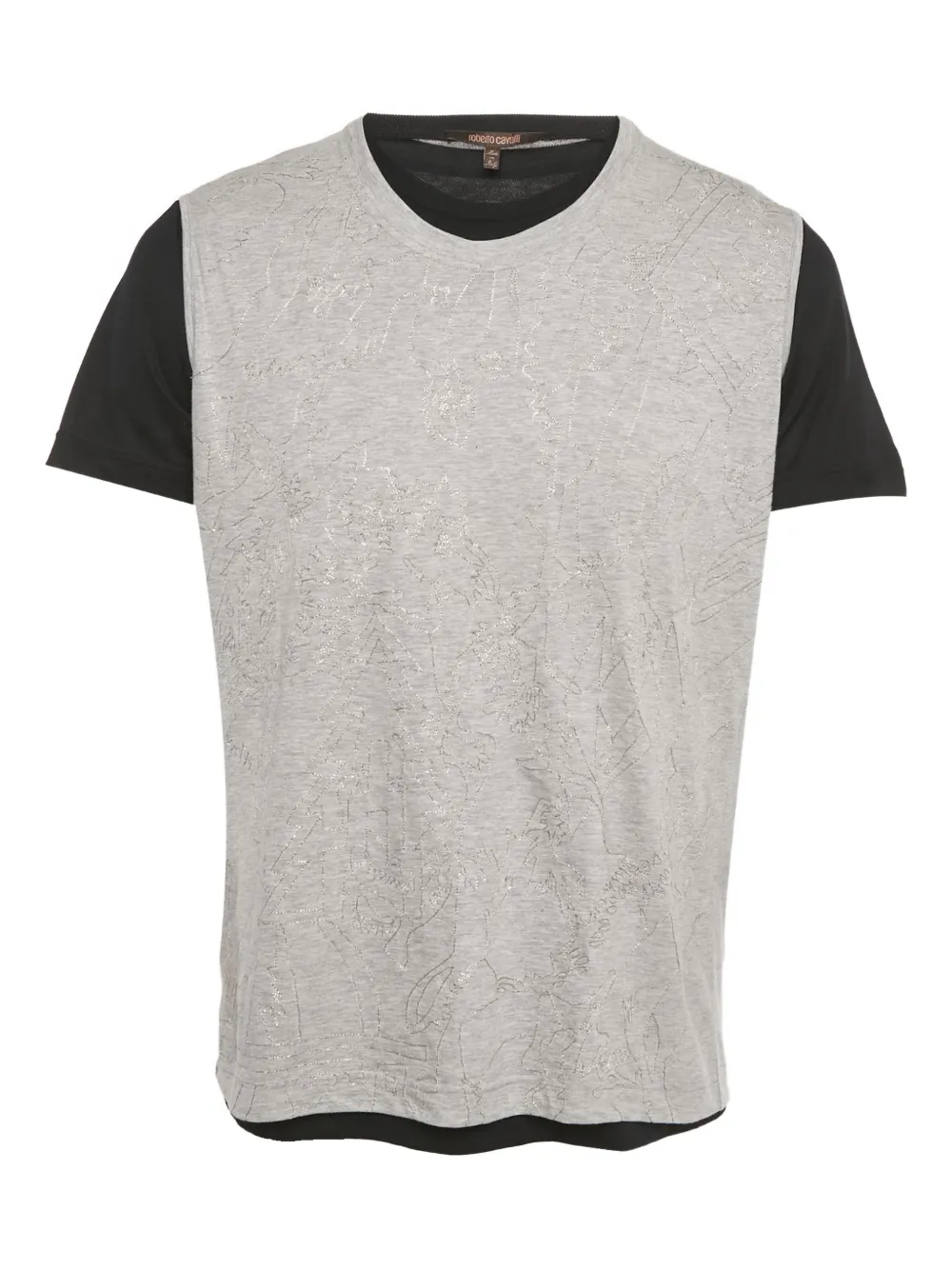 Roberto Cavalli layered t-shirt - Grigio
