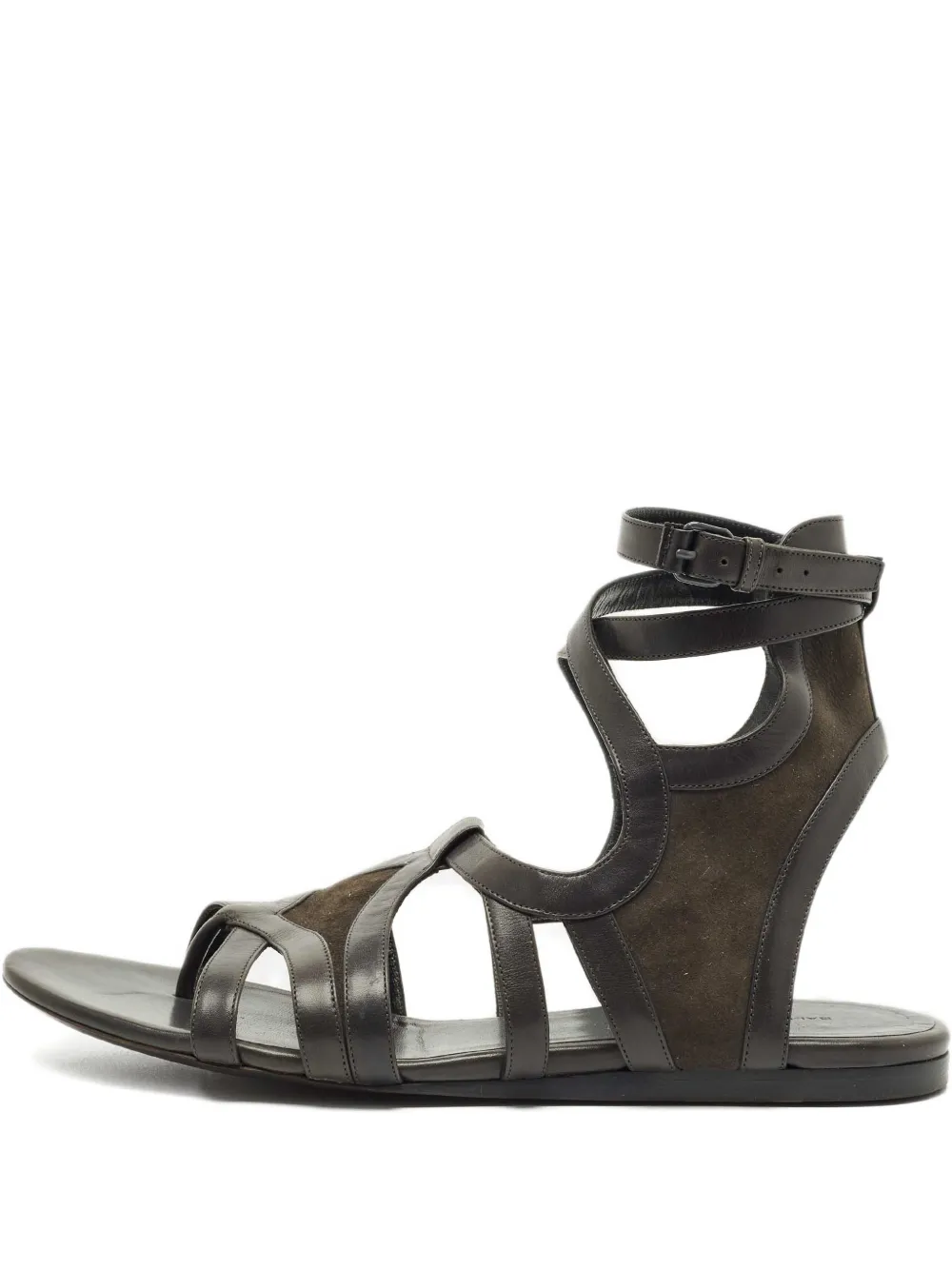 Balenciaga Pre-Owned strappy leather sandals - Braun