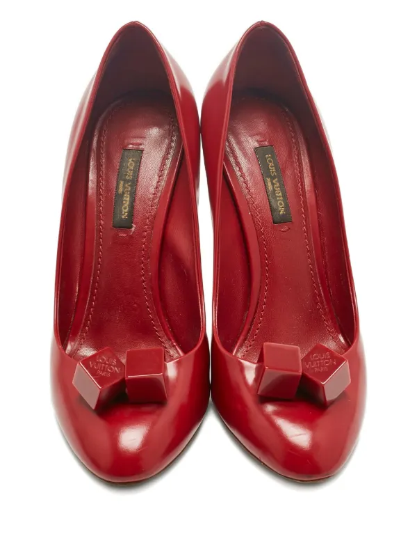 Louis Vuitton Pre-Owned Dice Leather Pumps | Red | FARFETCH