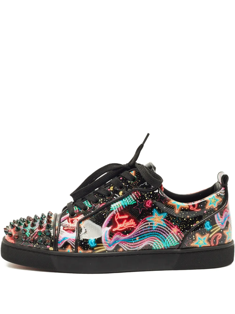 Christian Louboutin Pre-Owned Louis Junior lace-up sneakers | Black | Image 1