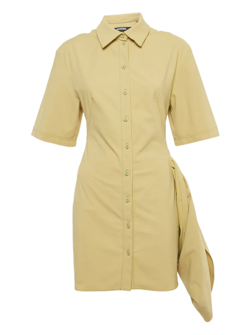 Jacquemus Pre-Owned mini shirt dress - Verde