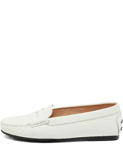Tod's Vintage クロコエンボス ローファー