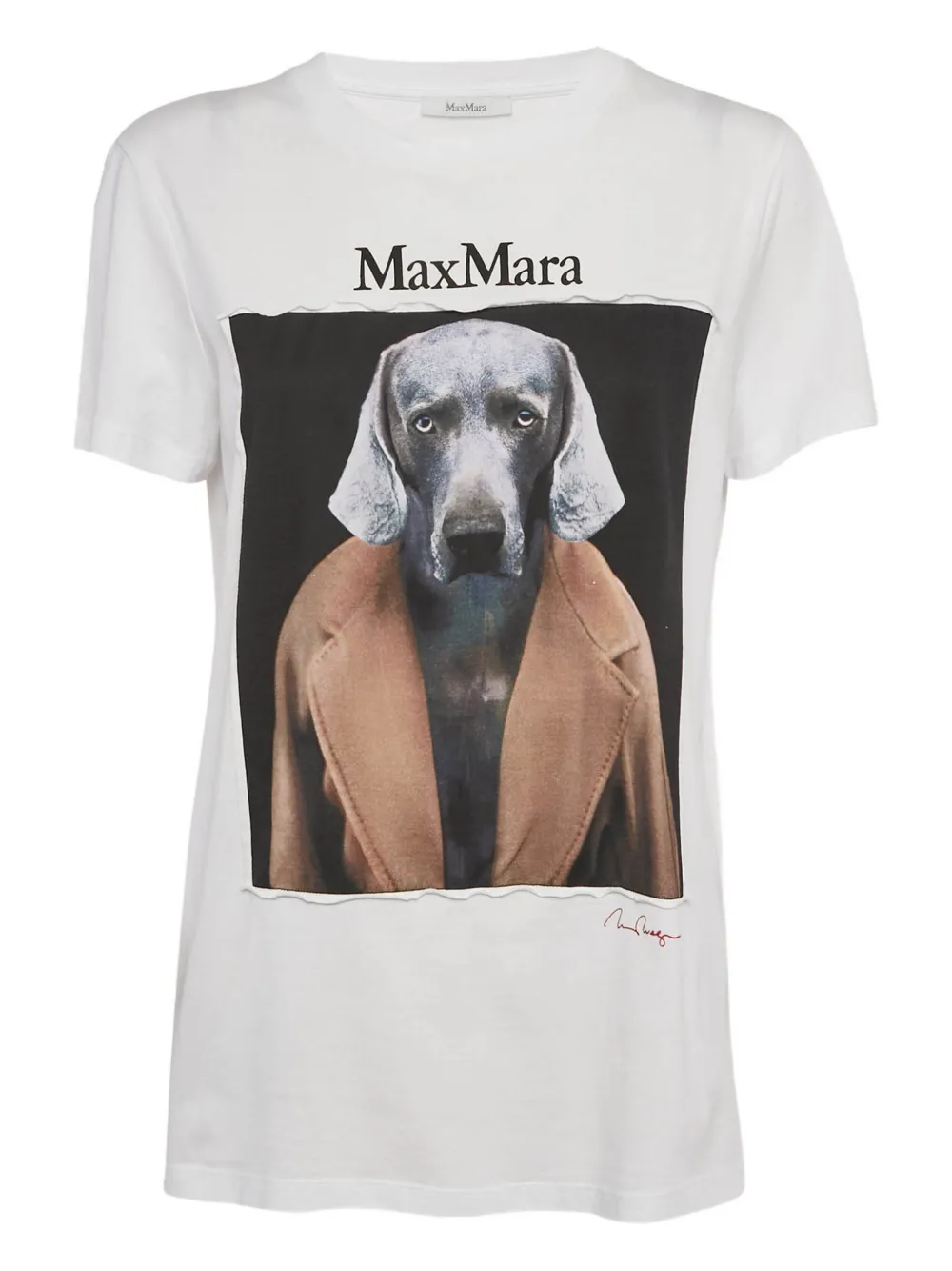 Max Mara cotton print T-shirt - Bianco