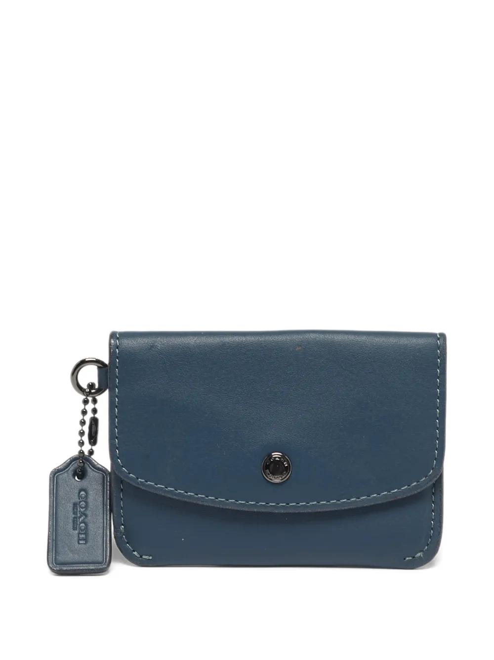 Coach Vintage leather card pouch - Blu