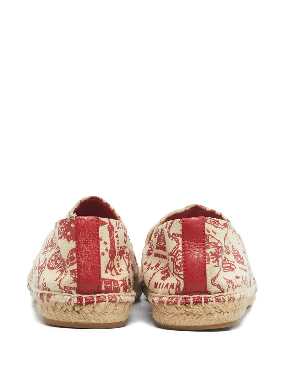 Tory Burch leather-detail canvas espadrilles | Image 2