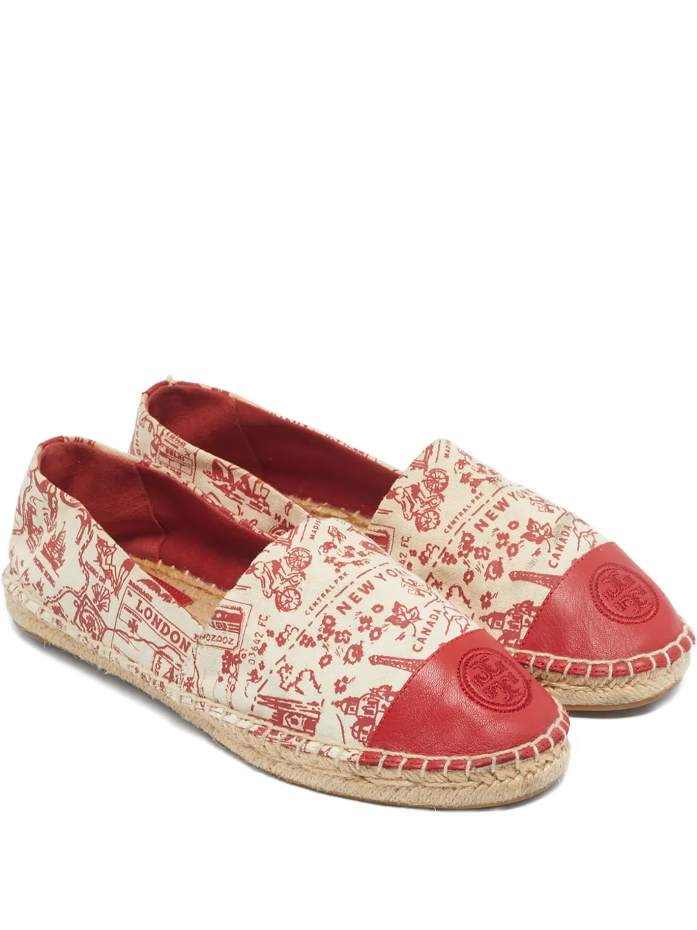 Tory Burch leather-detail canvas espadrilles | neutro | Image 1