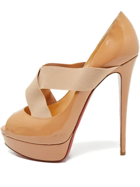 Christian Louboutin Pre-Owned elasticated-straps platform pumps
