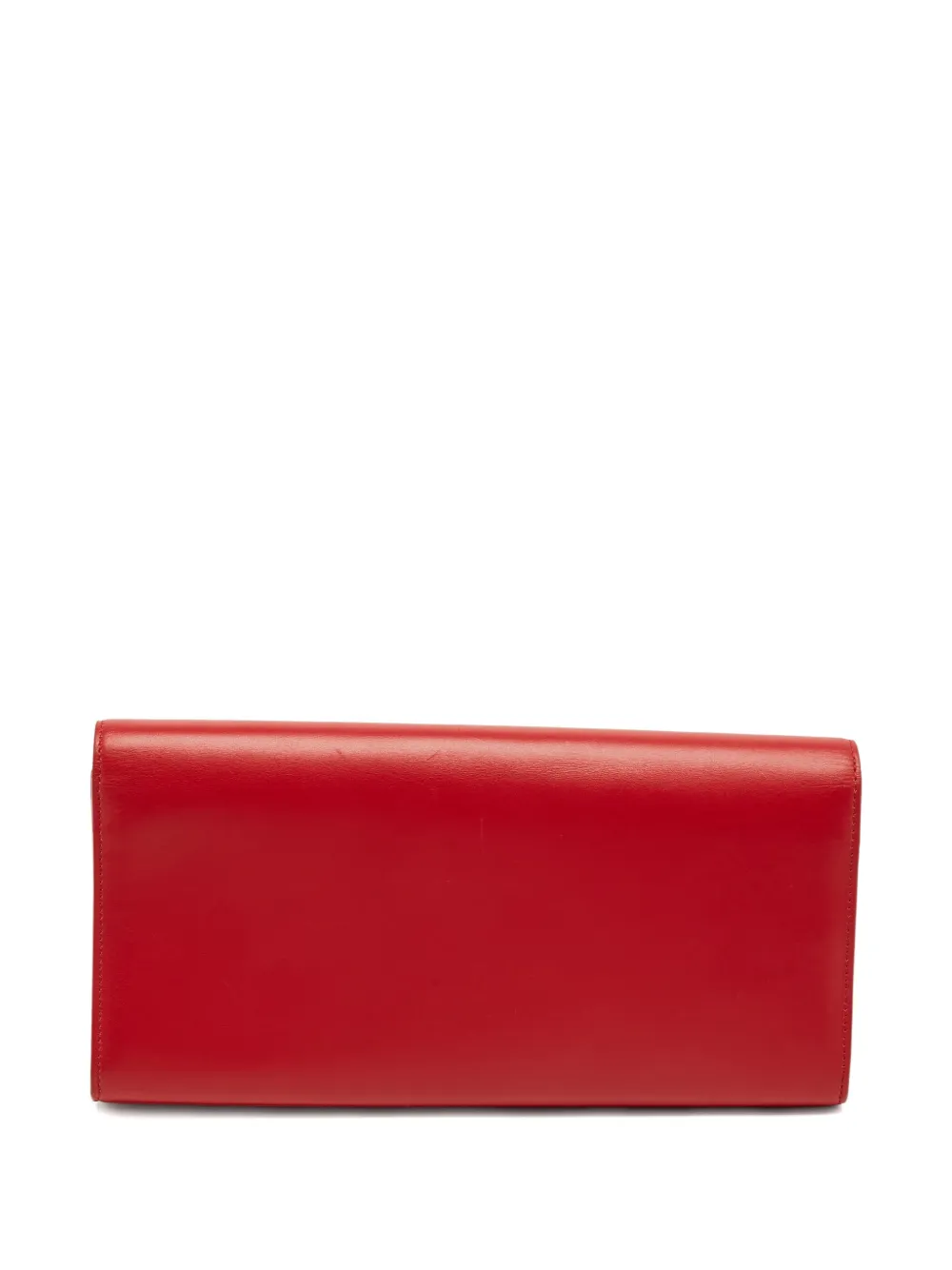 Saint Laurent Pre-Owned Clutch Cassandre in pelle - Rosso