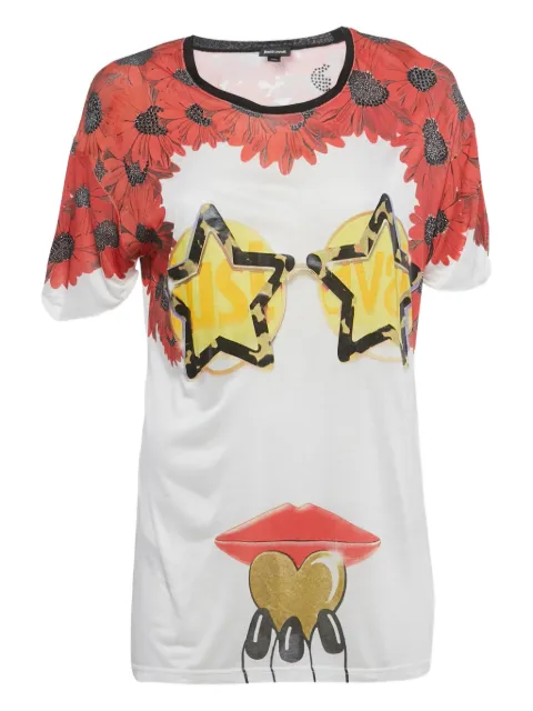 Just Cavalli Vintage print embellished T-shirt