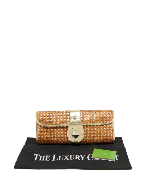 Kate Spade スタッズディテール クラッチバッグ | ブラウン | FARFETCH JP