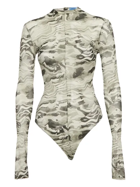 Thierry Mugler Pre-Owned body con estampado militar