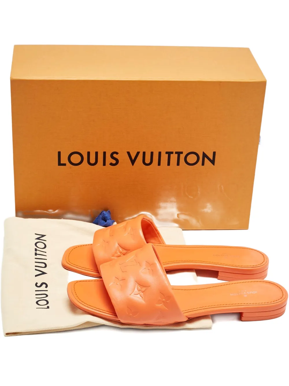 Louis Vuitton Pre-Owned monogram-pattern sandals - Orange