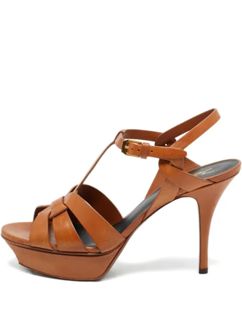 Saint Laurent Pre-Owned Tribute leather sandals