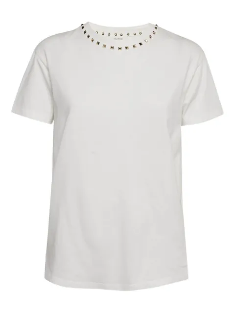 Valentino Pre-Owned Rockstud-neckline T-shirt