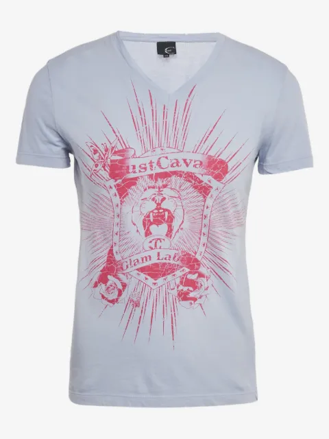 Just Cavalli Vintage t-shirt imprimé à col v