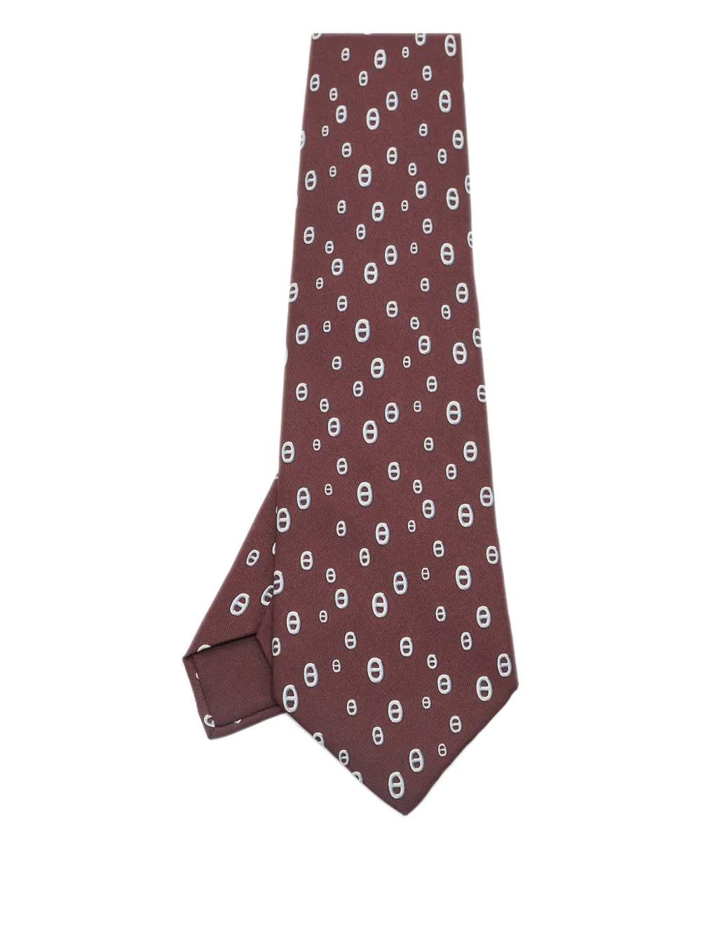 Hermès Pre-Owned print-detail tie | Red | Image 1