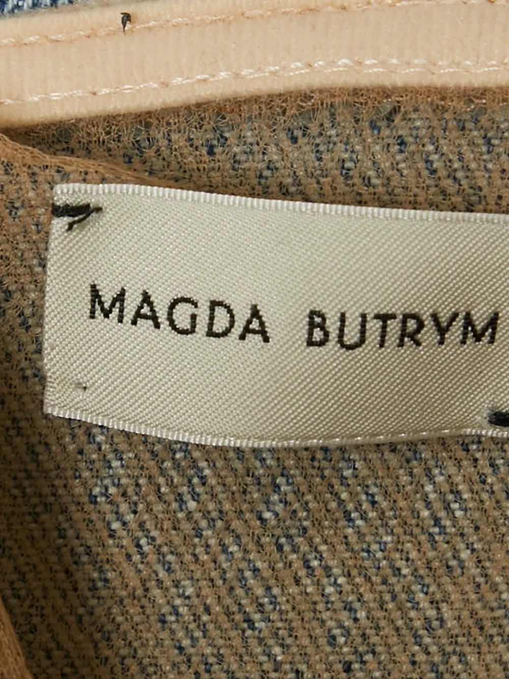 Magda Butrym hourglass strapless dress - Blauw