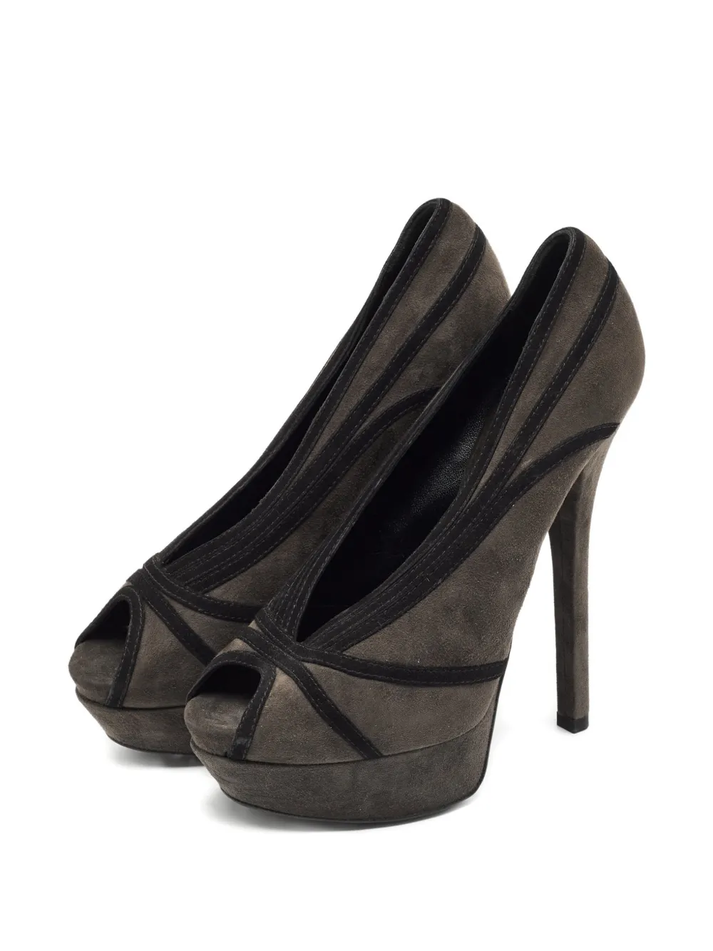 Fendi Pre-Owned peep-toe pumps - Grijs