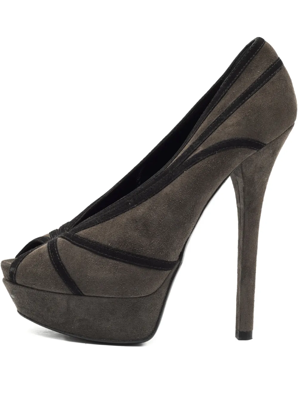 Fendi Pre-Owned peep-toe pumps - Grau