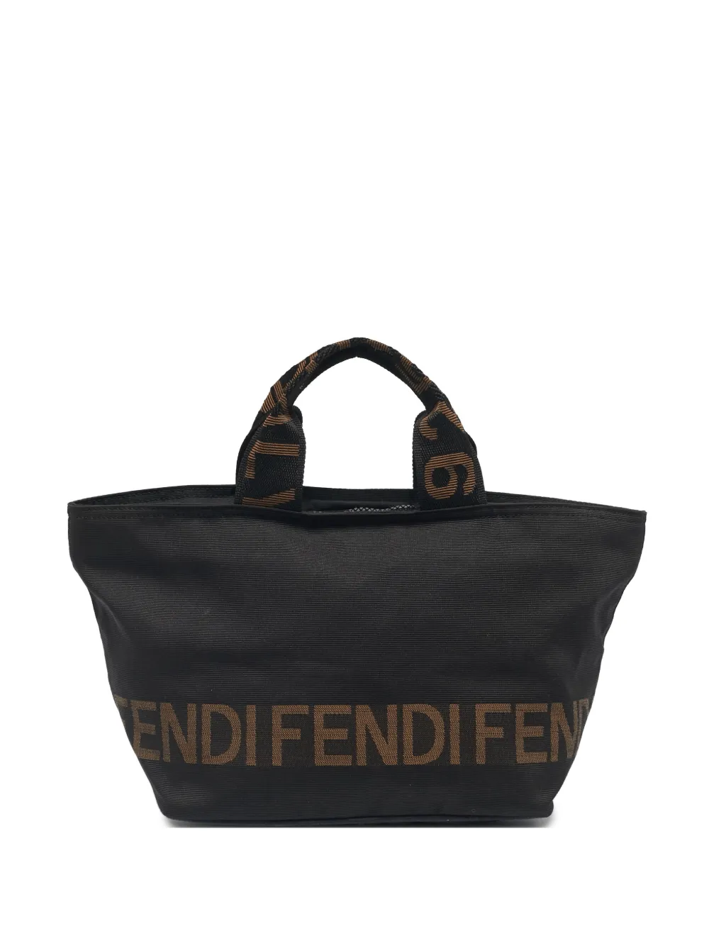 Fendi Pre-Owned logo-detail tote bag - Marrone