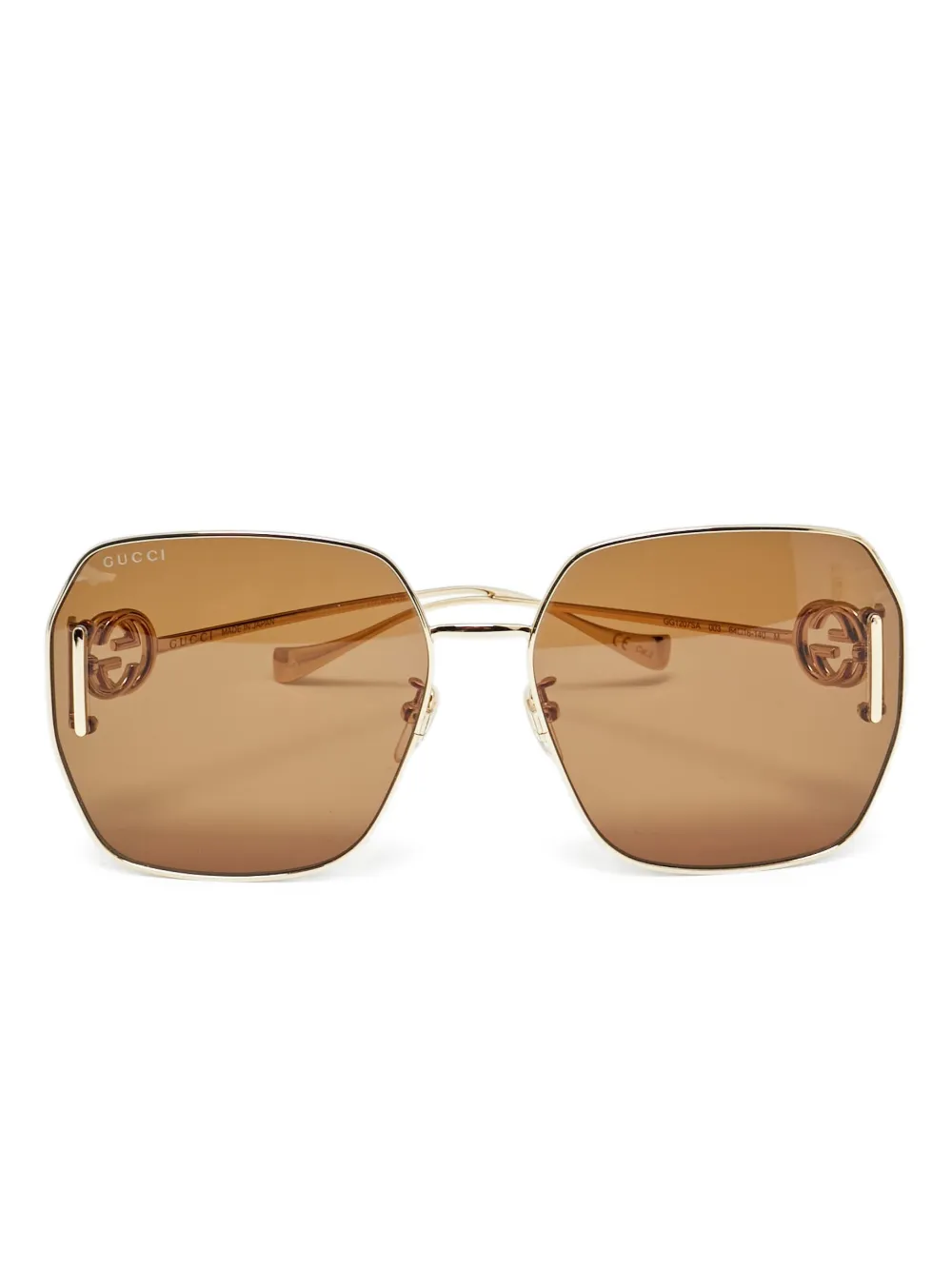 Gucci Pre-Owned interlocking-GG sunglasses - Oro
