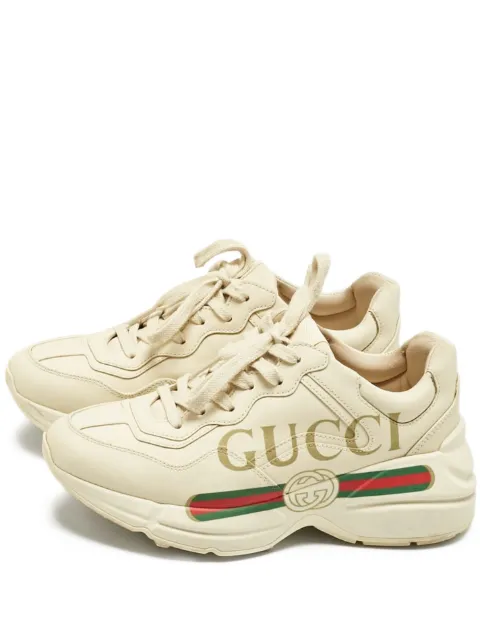 Gucci Pre-Owned Rhyton leather sneakers