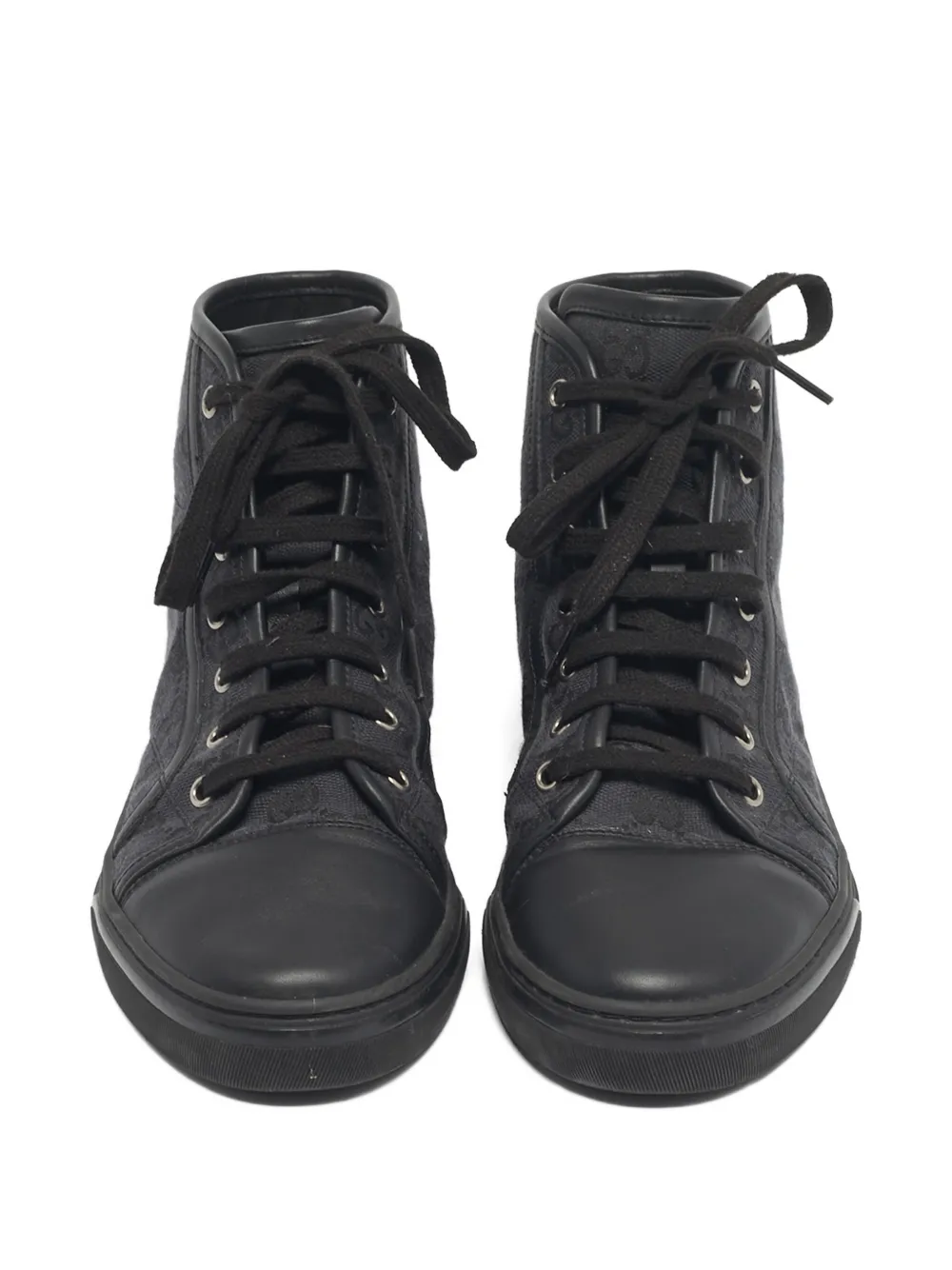 Pre-owned Gucci Brooklyn Sneakers In Black