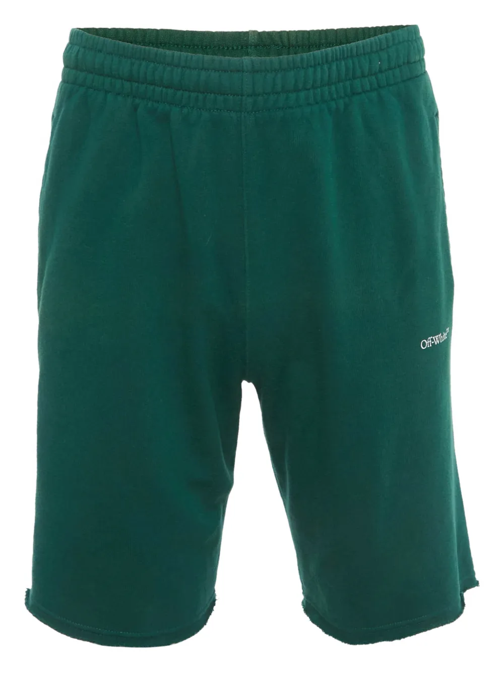 Off-White Pre-Owned logo-print shorts | Green | Image 1