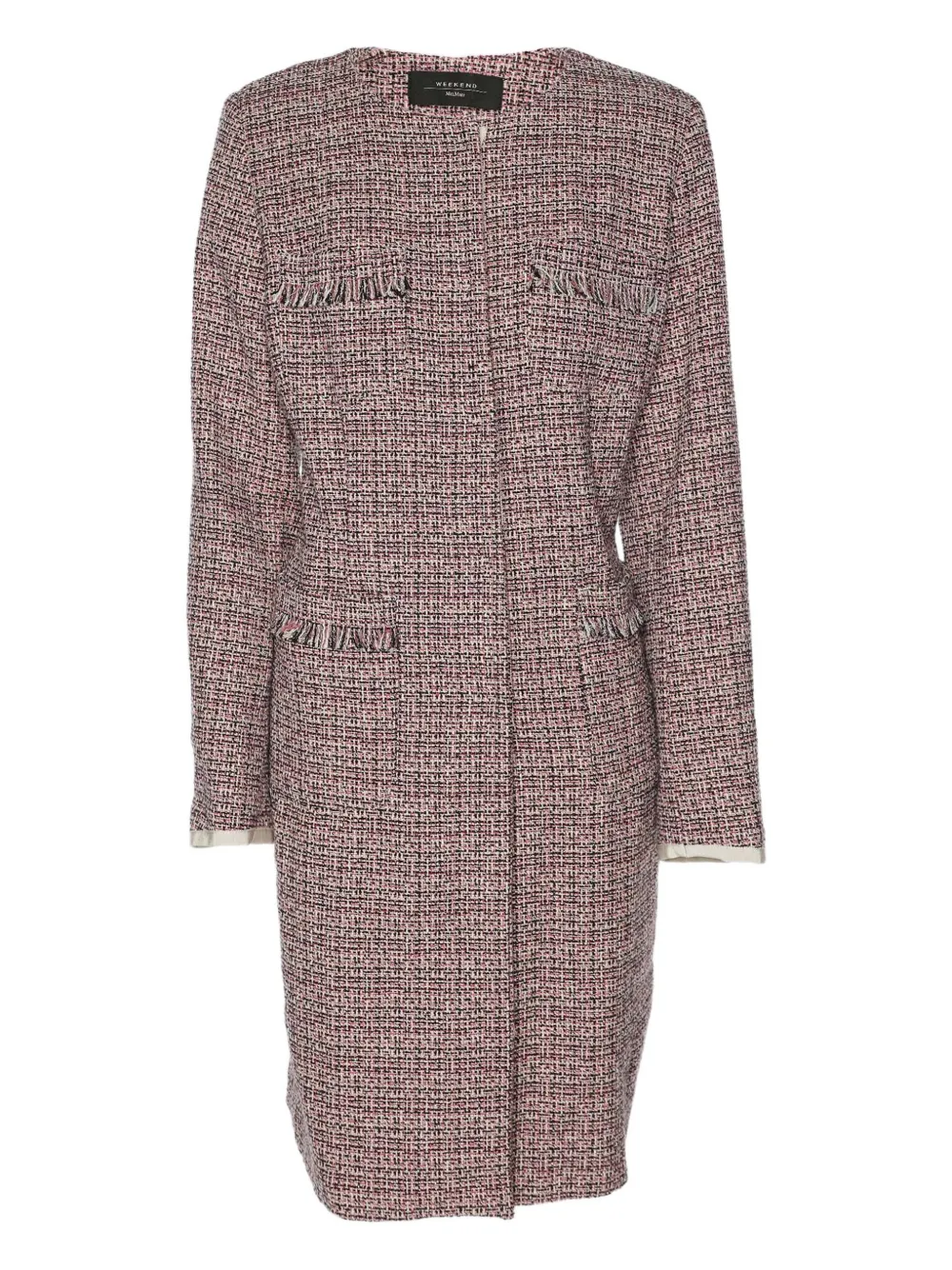 Weekend Max Mara Cappotto in tweed con bottoni - Rosa
