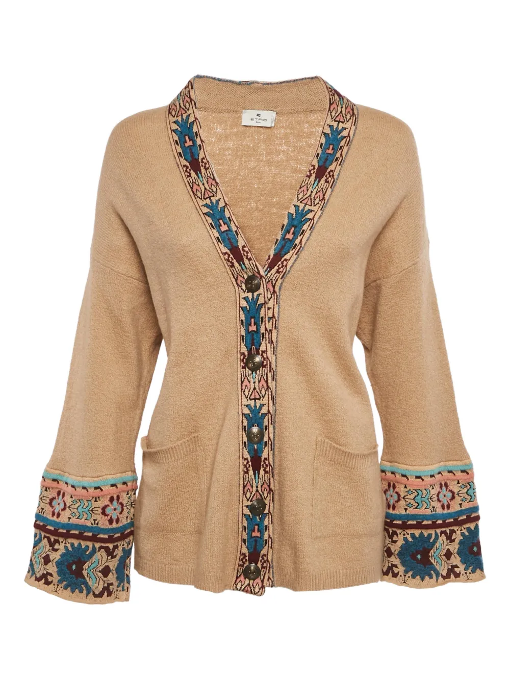 Etro Pre-Owned intarsia-knit cardigan - Toni neutri