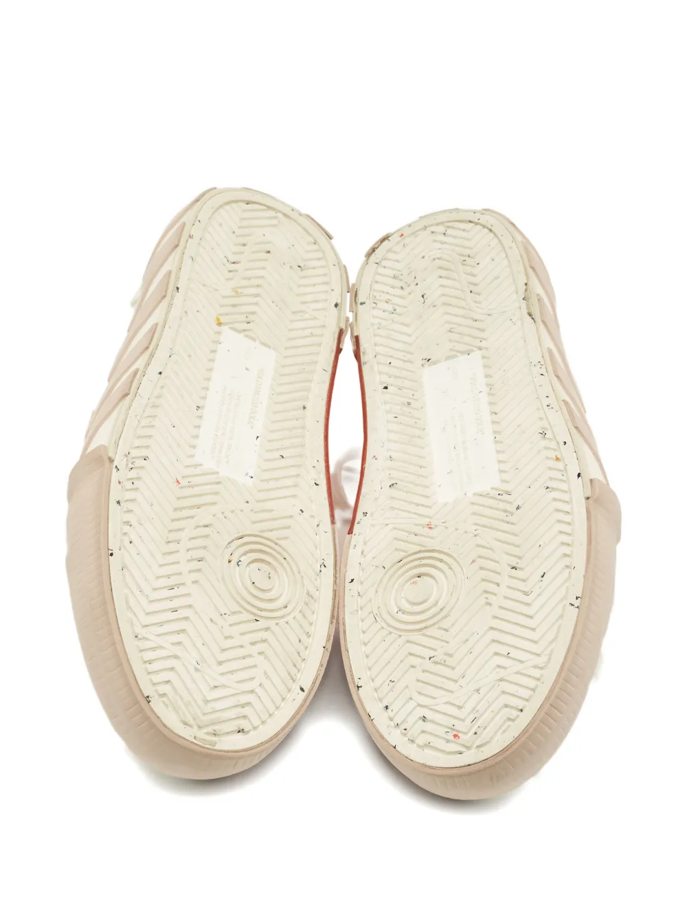 Off-White Pre-Owned vulcanized lace-up sneakers - Beige