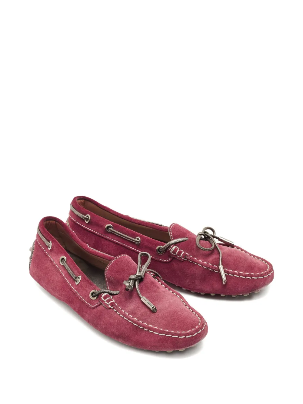 Tod's Vintage Gommino suede loafers - Roze