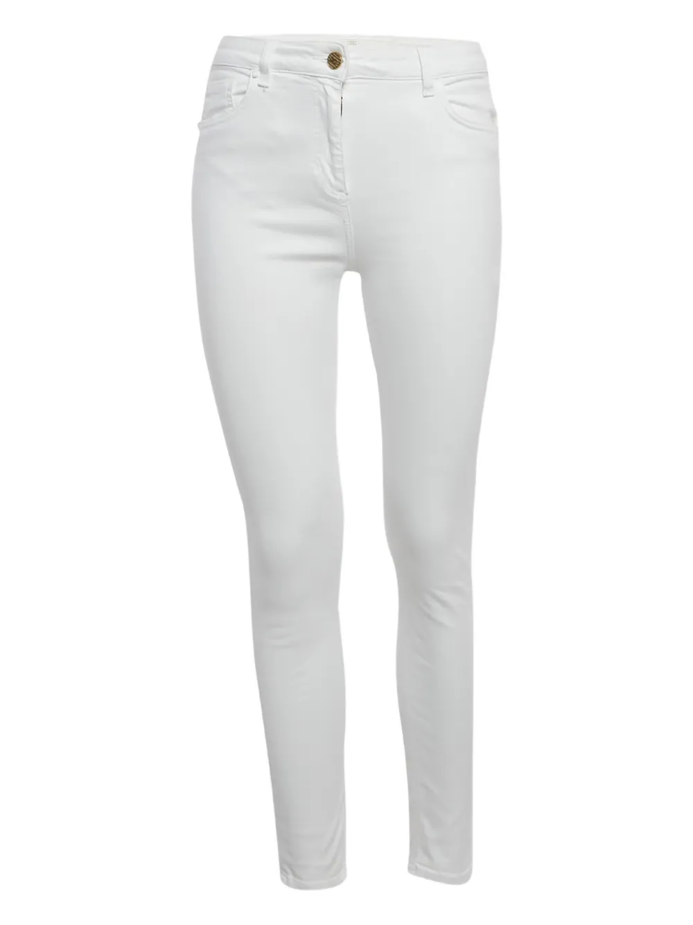 Elisabetta Franchi Jeans a vita alta - Bianco