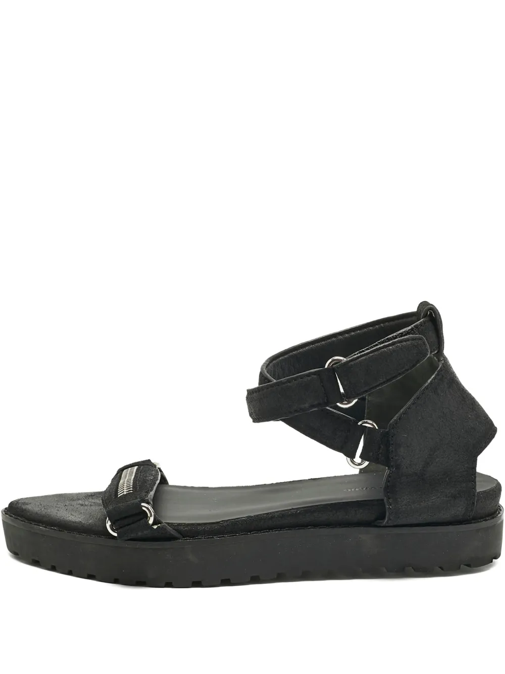 Alexander Wang nubuck leather ankle strap sandals | Black | Image 1
