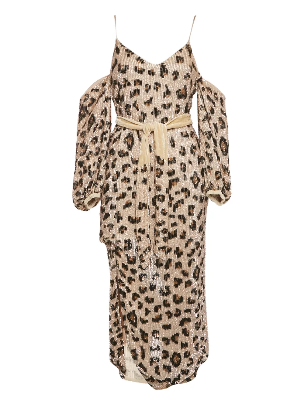 Retrofete leopard-print sequinned dress | Neutrals | Image 1