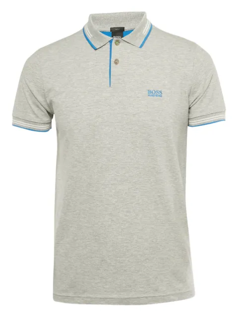 BOSS trim cotton polo shirt