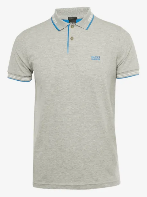 BOSS playera tipo polo con ribete