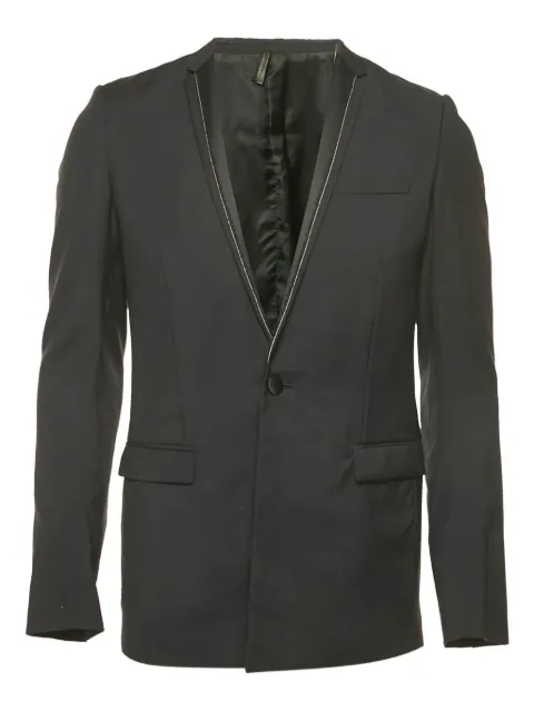 Christian Dior Pre-Owned single-breasted frayed-collar blazer