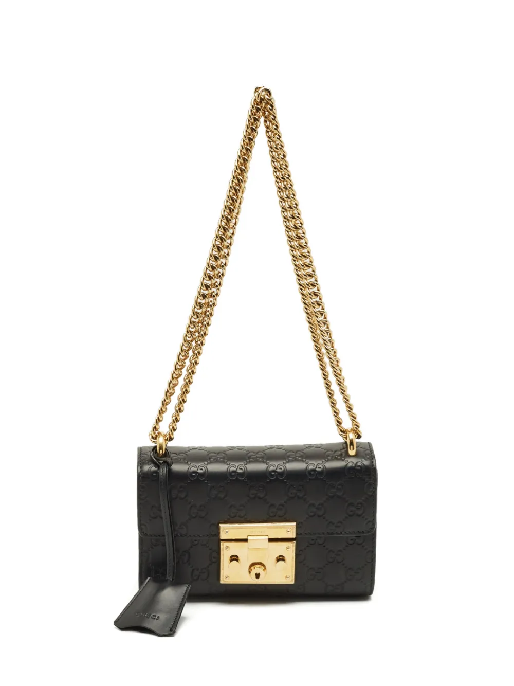 Gucci Pre-Owned small padlock shoulder bag - Nero