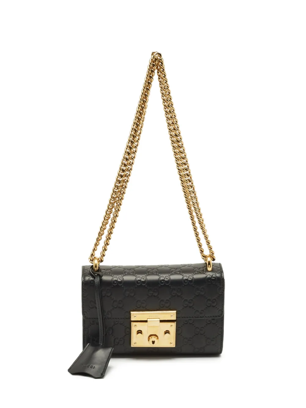 Gucci Pre-Owned small padlock shoulder bag - Nero