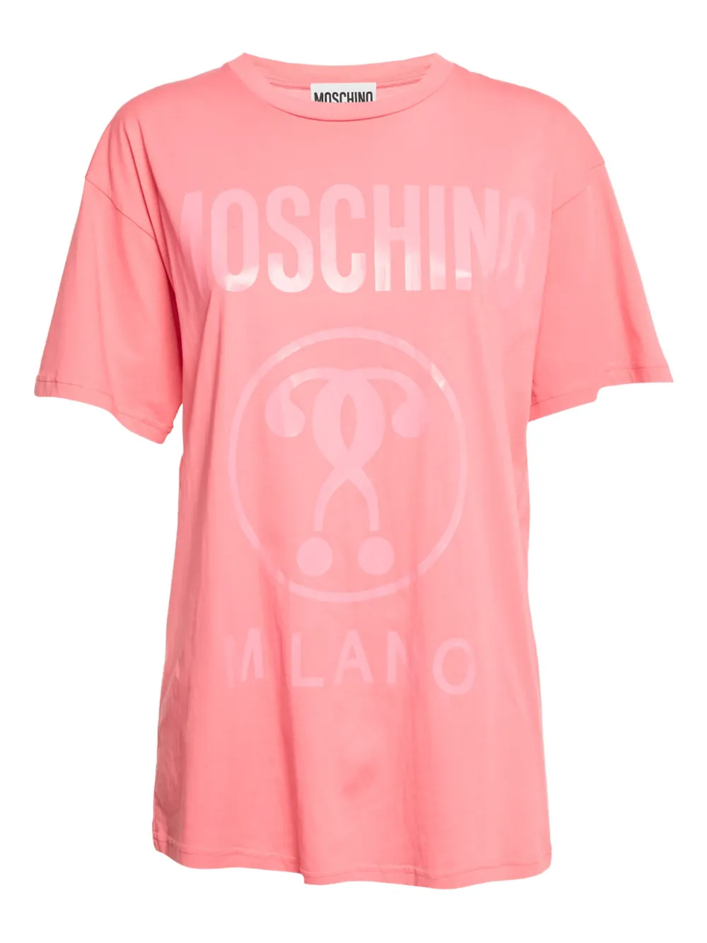 Moschino Pre-Owned logo-detail crew-neck T-shirt - Rosa